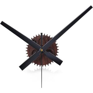 Kikidex (As show, One size) 3D Large Vintage Brown Wall Clock, DIY Simple Hands, Wood Gr Kikidex (As show, One size) 3D Large Vintage Brown Wall Clock, DIY Simple Hands, Wood Gr