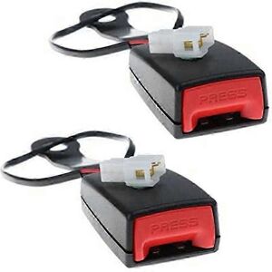 Kikidex (As show, One size) 2pcs Car Front Seat Belt Lock Buckle Socket Connector Warnin Kikidex (As show, One size) 2pcs Car Front Seat Belt Lock Buckle Socket Connector Warnin