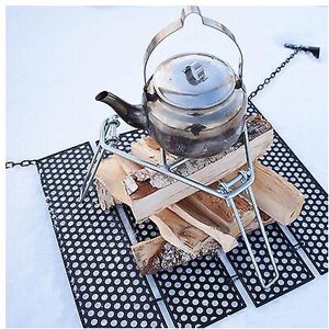 Kikidex (As show, One size) Camping tripod stove head holder portable foldable barbecue Kikidex (As show, One size) Camping tripod stove head holder portable foldable barbecue