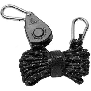 Kikidex (As show, One size) Black 5Pcs Portable Adjustable Fixed Camping Rope, Quick Rel Kikidex (As show, One size) Black 5Pcs Portable Adjustable Fixed Camping Rope, Quick Rel