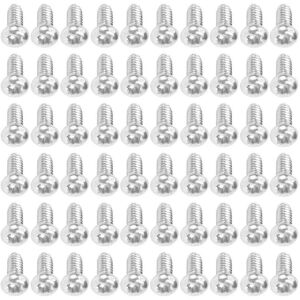 Kikidex (As show, One size) 60pcs M2 x 4mm 304 Stainless Steel Round Head Screws Bolt Kikidex (As show, One size) 60pcs M2 x 4mm 304 Stainless Steel Round Head Screws Bolt