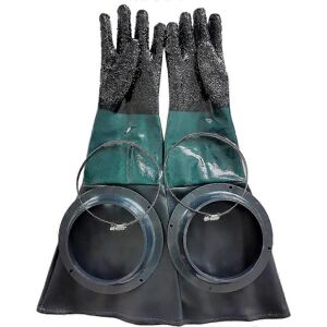 Kikidex (As show, One size) Sandblasting Gloves SandBlaster Parts 60cm with O Rings for Kikidex (As show, One size) Sandblasting Gloves SandBlaster Parts 60cm with O Rings for