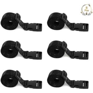 Unbranded Nylon Luggage Straps Set of 6, Quick Release Buckle Travel Security Unbranded Nylon Luggage Straps Set of 6, Quick Release Buckle Travel Security