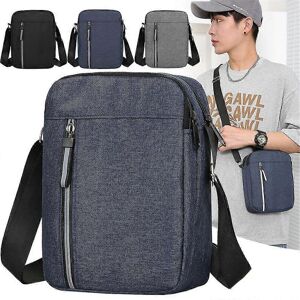 Unbranded Men's Utility Messenger Bag Blue, Lightweight Travel Work Office Bag Unbranded Men's Utility Messenger Bag Blue, Lightweight Travel Work Office Bag