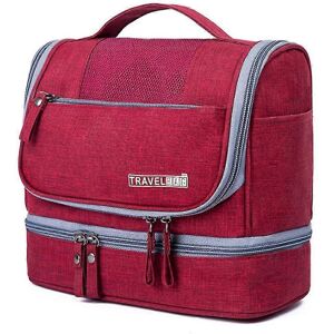 Unbranded Waterproof Toiletry Bag Wine Red, Travel Cosmetic Shower Organizer Unbranded Waterproof Toiletry Bag Wine Red, Travel Cosmetic Shower Organizer