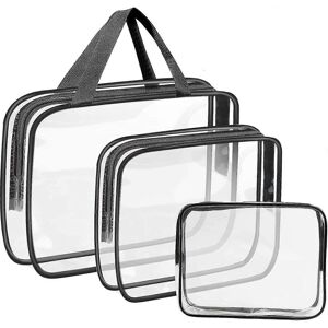 Unbranded Transparent Toiletry Bag 3-in-1, Waterproof PVC Travel Bag, Men's Makeup Case Unbranded Transparent Toiletry Bag 3-in-1, Waterproof PVC Travel Bag, Men's Makeup Case