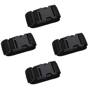 Unbranded Luggage Straps Set of 4 Black, Suitcase Security Belts, Travel Baggage Straps Unbranded Luggage Straps Set of 4 Black, Suitcase Security Belts, Travel Baggage Straps