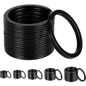 Unbranded Black Metal Keychains Pack of 50, Slotted Key Rings, DIY Jewelry Making Supplies Unbranded Black Metal Keychains Pack of 50, Slotted Key Rings, DIY Jewelry Making Supplies