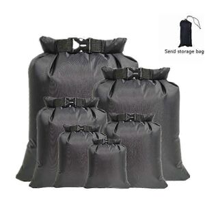 Unbranded Waterproof Bags Set of 6 Black, 1.5L-8L Dry Bags, Hiking Fishing Camping Storage Unbranded Waterproof Bags Set of 6 Black, 1.5L-8L Dry Bags, Hiking Fishing Camping Storage