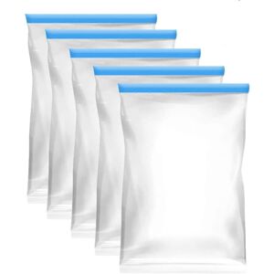 Unbranded Travel Compression Bags Set of 5, Space Saving Vacuum Bags, 40x50cm Reusable Sto Unbranded Travel Compression Bags Set of 5, Space Saving Vacuum Bags, 40x50cm Reusable Sto