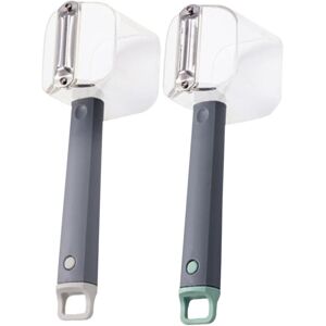 Kikidex (As show, One size) 2 Pieces Fruit Peeler and Ginger Peeler Stainless Steel Cont Kikidex (As show, One size) 2 Pieces Fruit Peeler and Ginger Peeler Stainless Steel Cont