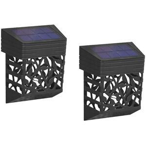 Kikidex (As show, One size) 2pcs Outdoor Solar Wall Lights IP65 Waterproof Decor Patio G Kikidex (As show, One size) 2pcs Outdoor Solar Wall Lights IP65 Waterproof Decor Patio G