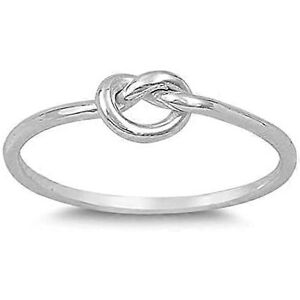 Kikidex (As show, One size) CHOOSE YOUR COLOR Sterling Silver Knot Ring Kikidex (As show, One size) CHOOSE YOUR COLOR Sterling Silver Knot Ring