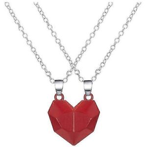 Kikidex (As show, Golden) 1 Pair Couple Matching Necklace Set Electroplated Alloy Magnet Kikidex (As show, Golden) 1 Pair Couple Matching Necklace Set Electroplated Alloy Magnet