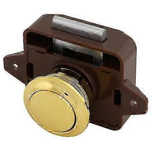 Kikidex (As show, One size) Push Button Cabinet Latch for Motorhome Camper Caravan (Brow Kikidex (As show, One size) Push Button Cabinet Latch for Motorhome Camper Caravan (Brow