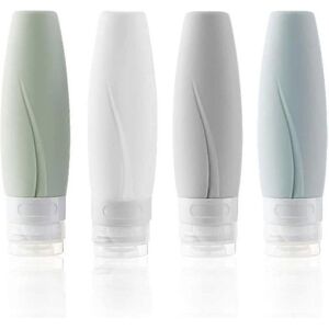 Unbranded Silicone Travel Bottles Set of 4, 60ml Refillable Leakproof Containers Unbranded Silicone Travel Bottles Set of 4, 60ml Refillable Leakproof Containers