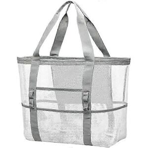 Unbranded Mesh Beach Bag Oversized, 9 Pocket Beach Toy Tote Sand Storage Unbranded Mesh Beach Bag Oversized, 9 Pocket Beach Toy Tote Sand Storage