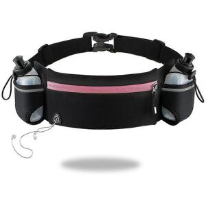 Unbranded Fanny Pack with Water Bottle Holder Pink, Running Waist Bag Adjustable Unbranded Fanny Pack with Water Bottle Holder Pink, Running Waist Bag Adjustable