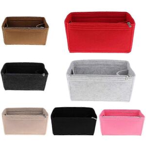 Unbranded Felt Handbag Travel Organizer, Cosmetic Tote Bag, Makeup Storage Pouch Unbranded Felt Handbag Travel Organizer, Cosmetic Tote Bag, Makeup Storage Pouch