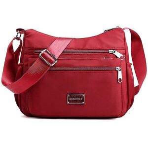 Unbranded Lightweight Women's Shoulder Bag Red, Large Capacity Vacation Travel Gift Unbranded Lightweight Women's Shoulder Bag Red, Large Capacity Vacation Travel Gift