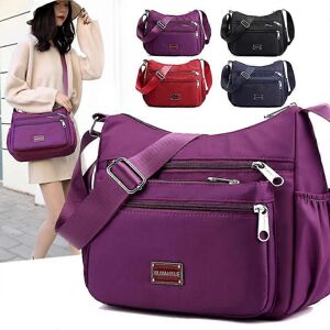 Unbranded Lightweight Women's Shoulder Bag Purple, Large Capacity Vacation Travel Gift Unbranded Lightweight Women's Shoulder Bag Purple, Large Capacity Vacation Travel Gift