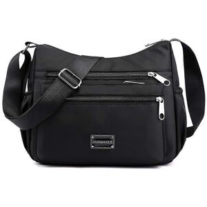 Unbranded Lightweight Women's Shoulder Bag Black, Large Capacity Vacation Travel Gift Unbranded Lightweight Women's Shoulder Bag Black, Large Capacity Vacation Travel Gift