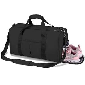 Unbranded Sports Gym Bag Black, Fitness Bag with Shoe Compartment, Waterproof Travel Bag Unbranded Sports Gym Bag Black, Fitness Bag with Shoe Compartment, Waterproof Travel Bag