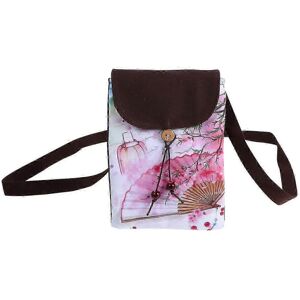 Unbranded Small Printed Shoulder Bag, Ethnic Canvas Phone Bag, Zero Wallet Crossbody Purse Unbranded Small Printed Shoulder Bag, Ethnic Canvas Phone Bag, Zero Wallet Crossbody Purse