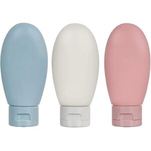 Unbranded Refillable Travel Bottles Set of 3, 60ml Leakproof Containers, Toiletry Storage Unbranded Refillable Travel Bottles Set of 3, 60ml Leakproof Containers, Toiletry Storage