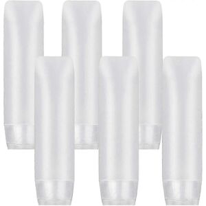 Unbranded Empty Travel Bottles Set of 6, 30ml Clear Plastic Flip Top, Refillable Cosmetic Unbranded Empty Travel Bottles Set of 6, 30ml Clear Plastic Flip Top, Refillable Cosmetic