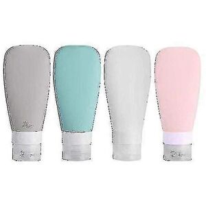 Unbranded Leakproof Silicone Travel Bottles Set of 4, Squeezable Toiletry Containers, Cy-Y Unbranded Leakproof Silicone Travel Bottles Set of 4, Squeezable Toiletry Containers, Cy-Y