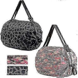 Unbranded Foldable Grocery Bags Set of 2, Reusable Shopping Totes, Collapsible Market Bags Unbranded Foldable Grocery Bags Set of 2, Reusable Shopping Totes, Collapsible Market Bags