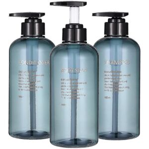 Unbranded Shampoo Bottles Set of 3, 500ml Refillable Dispenser, Plastic Conditioner Bottle Unbranded Shampoo Bottles Set of 3, 500ml Refillable Dispenser, Plastic Conditioner Bottle