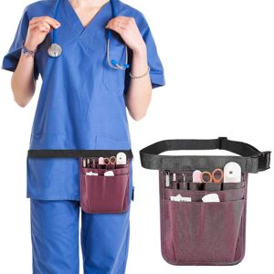 Unbranded Nurse Fanny Pack Black, Multi Compartment Waist Bag, Adjustable Medical Work Org Unbranded Nurse Fanny Pack Black, Multi Compartment Waist Bag, Adjustable Medical Work Org