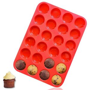 Kikidex (As show, One size) Nonstick Silicone Mini Muffin & Cupcake Baking Pan 24 Cups B Kikidex (As show, One size) Nonstick Silicone Mini Muffin & Cupcake Baking Pan 24 Cups B