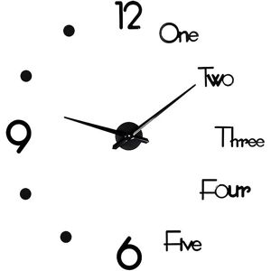 Kikidex (As show, One size) Large Modern 3D Wall Clock, Large 3D Wall Clock, Large DIY 3 Kikidex (As show, One size) Large Modern 3D Wall Clock, Large 3D Wall Clock, Large DIY 3