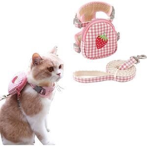 Kikidex (As show, One size) Cat Harness, Adjustable Harness with Leash, Cat Harness, Lea Kikidex (As show, One size) Cat Harness, Adjustable Harness with Leash, Cat Harness, Lea