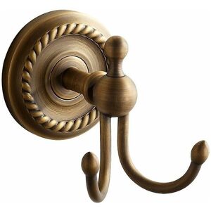 Kikidex (As show, One size) Double hook retro wall coat rack yellow brass copper antique Kikidex (As show, One size) Double hook retro wall coat rack yellow brass copper antique