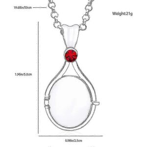 Kikidex (As show, One size) H2o Same Pendant red sand imprint necklace Mermaid shell ope Kikidex (As show, One size) H2o Same Pendant red sand imprint necklace Mermaid shell ope