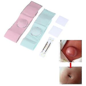 Kikidex (As show, One size) 2pcs Umbilical Hernia Therapy Belt Breathable Elastic Cotton Kikidex (As show, One size) 2pcs Umbilical Hernia Therapy Belt Breathable Elastic Cotton