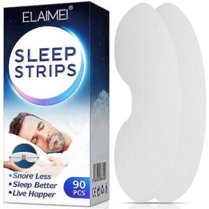 Kikidex (As show, One size) 90 Packs Sleep Strips Sleeping Mouth Tape Anti-snoring Close Kikidex (As show, One size) 90 Packs Sleep Strips Sleeping Mouth Tape Anti-snoring Close