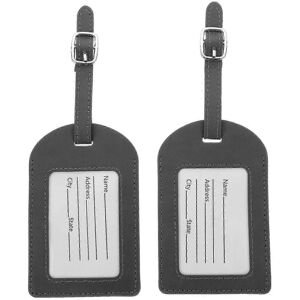 Unbranded PU Leather Luggage Tags Set of 2, Durable Hanging ID Tags, Travel Labels Unbranded PU Leather Luggage Tags Set of 2, Durable Hanging ID Tags, Travel Labels