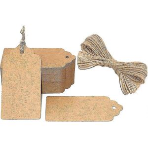 Unbranded Kraft Paper Tags Pack of 100, Gift Tags Luggage Tags, Blank Wedding Labels Unbranded Kraft Paper Tags Pack of 100, Gift Tags Luggage Tags, Blank Wedding Labels