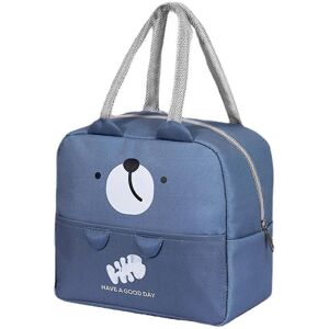 Unbranded Large Aluminum Lunch Bag Blue, Cartoon Animal Pattern, Thick Insulated Food Bag Unbranded Large Aluminum Lunch Bag Blue, Cartoon Animal Pattern, Thick Insulated Food Bag