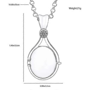 Kikidex (As show, One size) H2o Same Pendant red sand imprint necklace Mermaid shell ope Kikidex (As show, One size) H2o Same Pendant red sand imprint necklace Mermaid shell ope