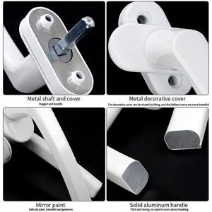 Kikidex (As show, One size) Aluminum Alloy Window Handle, Concealed Screw, Metal Rod, Me Kikidex (As show, One size) Aluminum Alloy Window Handle, Concealed Screw, Metal Rod, Me