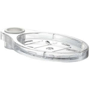 Kikidex (As show, One size) Oval Shower Soap Dish Clear Soap Holder Bathroom Height Posi Kikidex (As show, One size) Oval Shower Soap Dish Clear Soap Holder Bathroom Height Posi