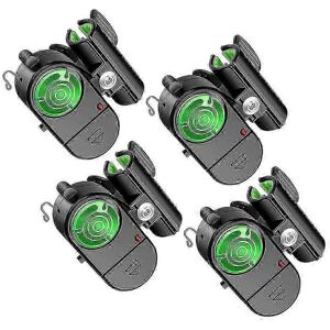 Kikidex (As show, One size) New 4pcs Fishing Bite Alarm, Sensitive Electronic Fishing Al Kikidex (As show, One size) New 4pcs Fishing Bite Alarm, Sensitive Electronic Fishing Al