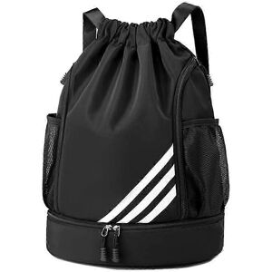 Kikidex (As show, One size) Multi-Pocket Waterproof Drawstring Backpack for Sports, Foot Kikidex (As show, One size) Multi-Pocket Waterproof Drawstring Backpack for Sports, Foot