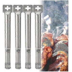 Kikidex (As show, One size) 4pcs Universal Adjustable Stainless Steel Bbq Gas Grill Repl Kikidex (As show, One size) 4pcs Universal Adjustable Stainless Steel Bbq Gas Grill Repl